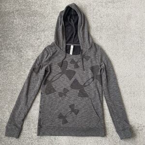 Under Armour Hoodie Womens XS Grey Casual Lightweight Hooded Sweatshirt Pullover